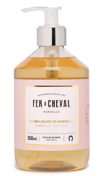 Marseillské tekuté mýdlo parfémované okvětními plátky růží 500 ml Fer á Cheval 